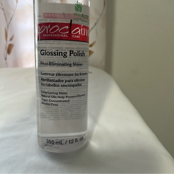 Proclaim Glossing Polish 12Oz With Aloe And Natural Oils Frizz Eliminating Shine - Picture 3 of 3